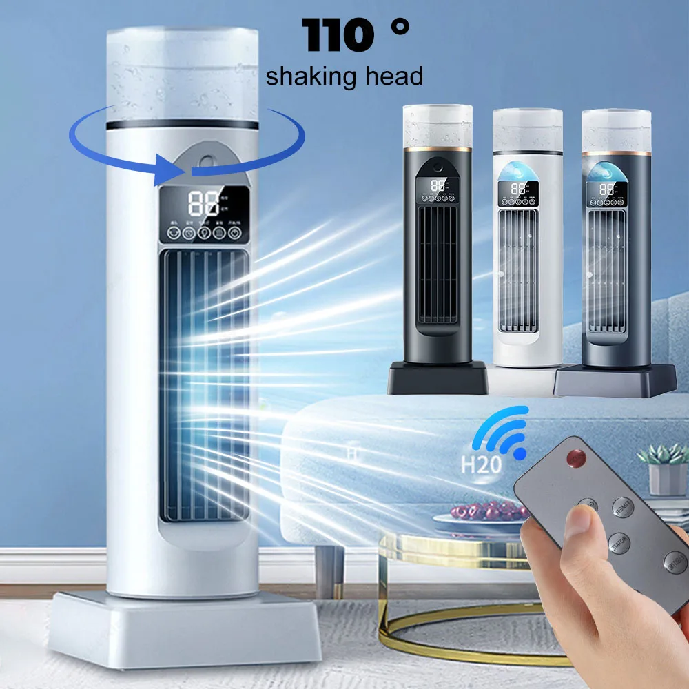 

Портативный башенный вентилятор с 6-скоростным и безлопастным вентилятором, охлаждающий вентилятор, осциллирующий вентилятор для спальни, гостиной, офиса
