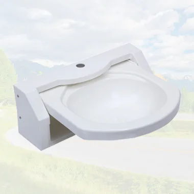 

Acrylic RV Basin Light Weight Motorhome Folding Basin Y013 White RV Washing Folding Basin