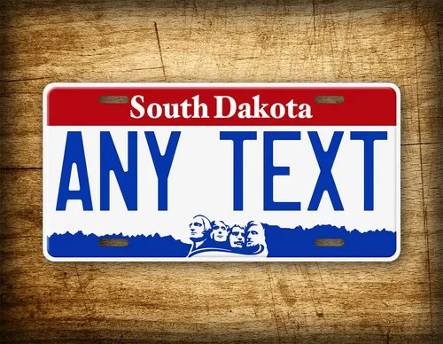 Personalized South Dakota 2000-2005 License Plate ANY TEXT 6x12 Custom Tag