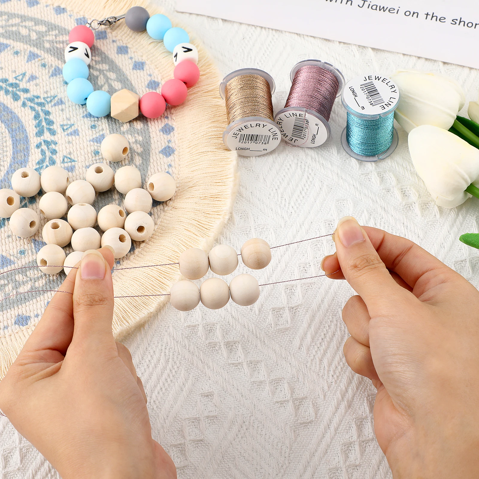 

10pcs Knotting Cord 0.3mm Jewelry Wire Beading Thread Necklace Bracelet Craft Supplies Sewing Trim Macrame Accessories