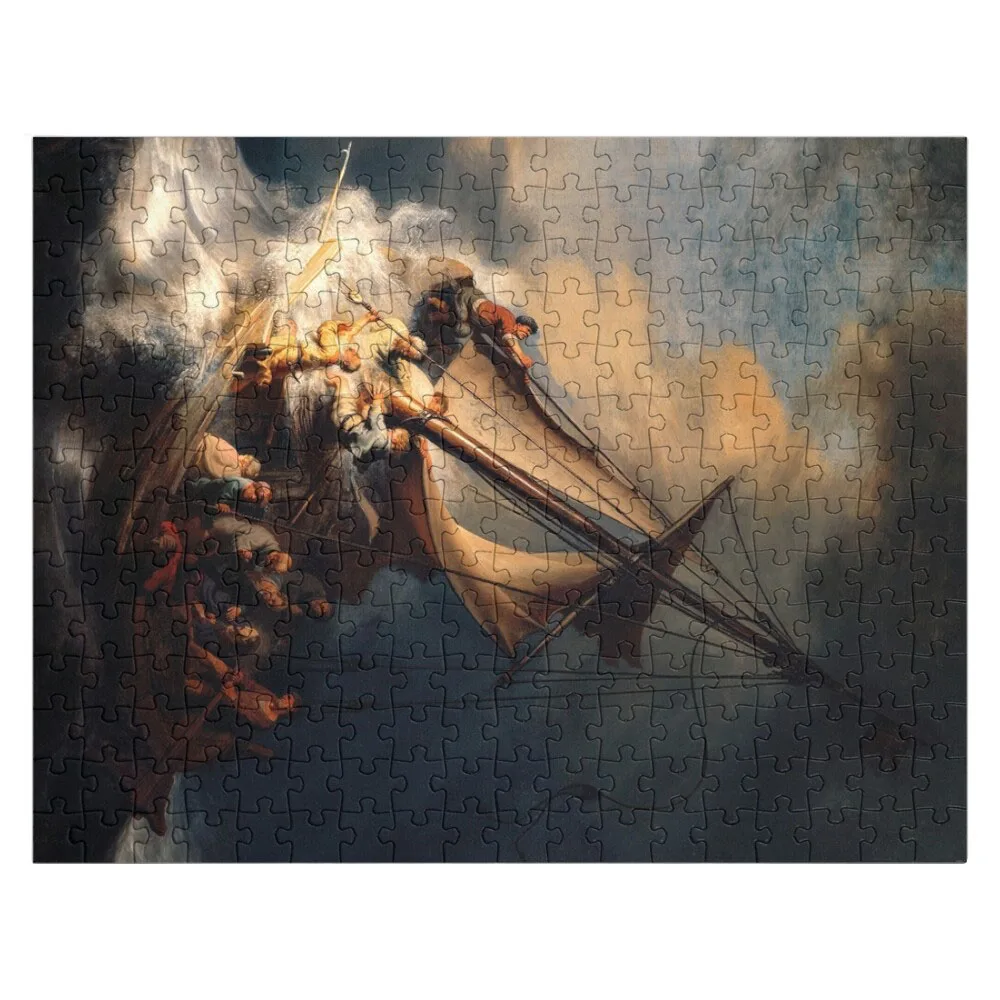

The Storm on the Sea of Galilee by Rembrandt Jigsaw Puzzle Custom Wooden Name Wood Adults Children Puzzle