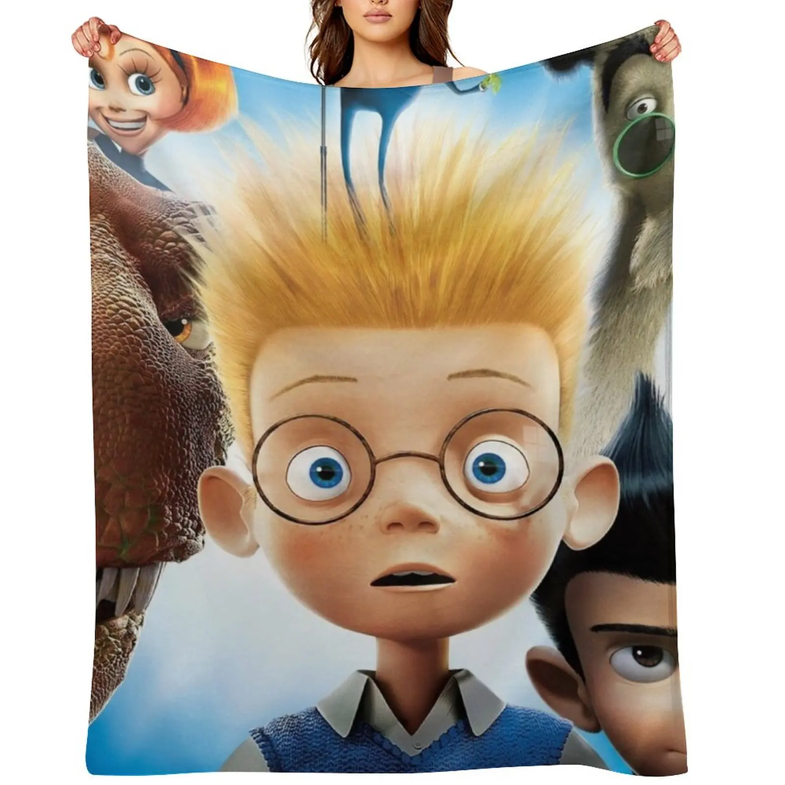 

meet the robinsons Throw Blanket Plaid on the sofa Loose Luxury Designer Blankets For Sofas Blankets