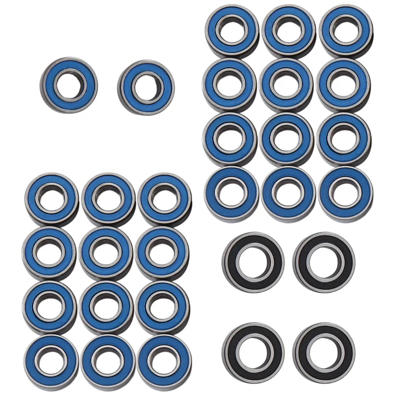 30Pcs Sealed Bearing Kit For Tamiya 1/14 Truck Tractor Trailer Semi Grand Knight King Hauler Upgrade Parts