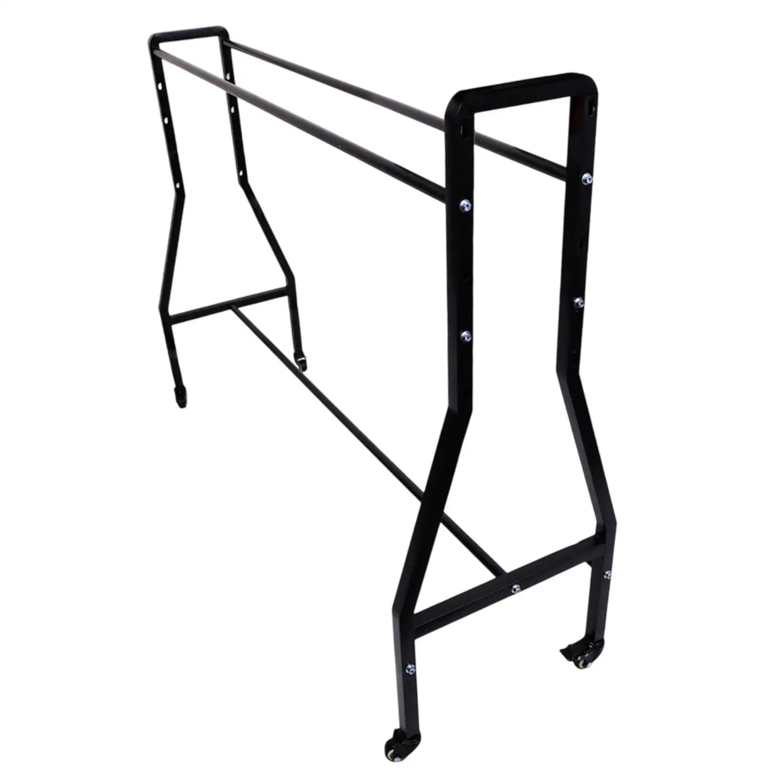 Movable Basketball Training Cart with Silent Universal Wheels Adjustable Ball Holder Stand for Outdoor Court Equipment