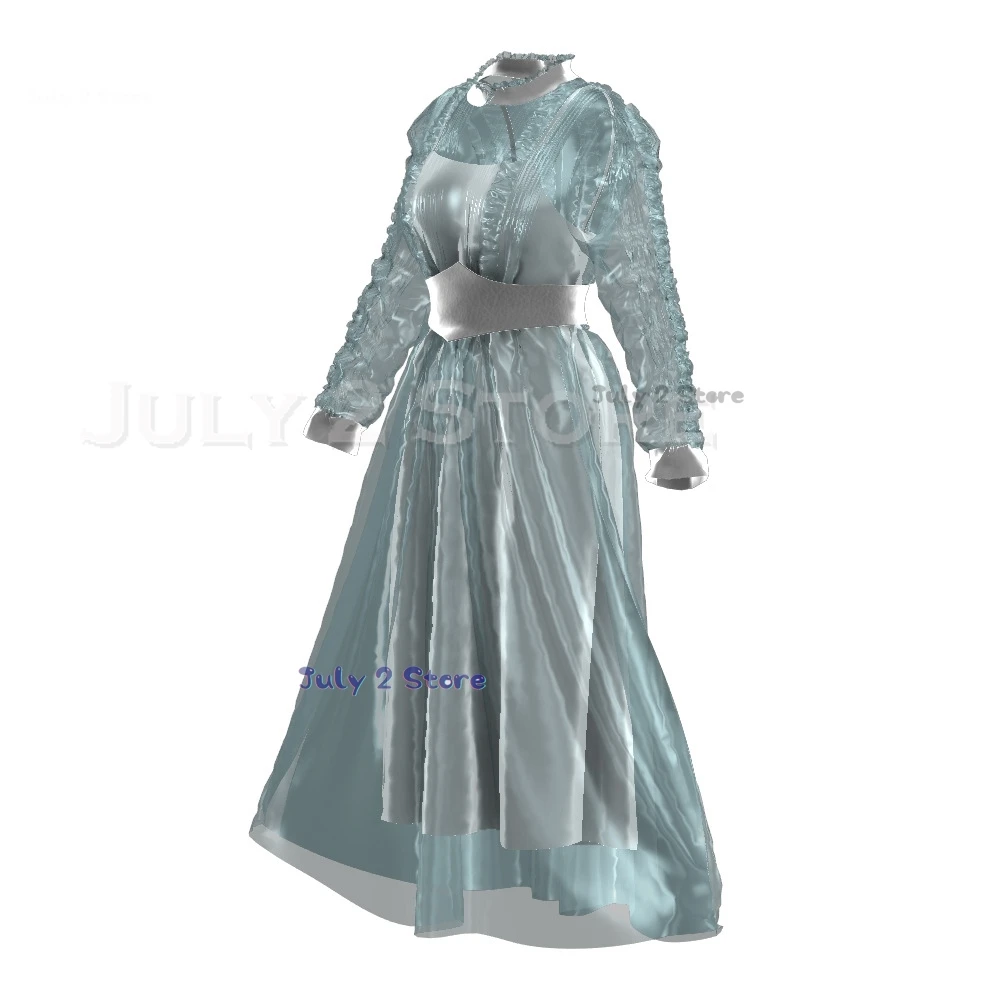 2024 Tim Astrid Deetz Cosplay Women Costume Beetle Fantasia Grey Dazzle Dress Outfits Halloween Carnival Adult Kids Size