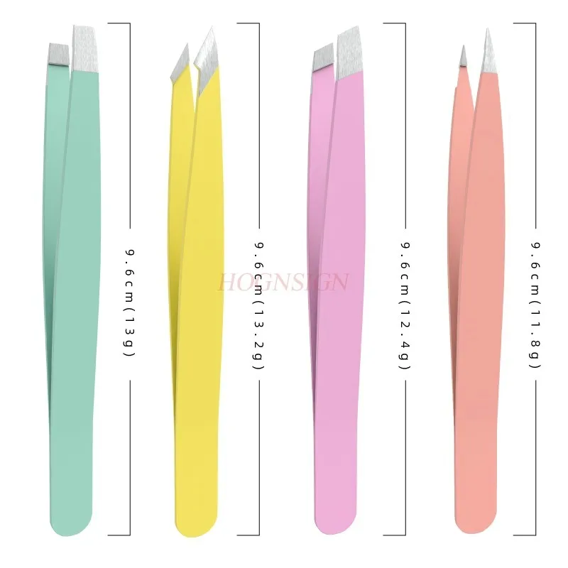 4pcs Eyebrow clip, oblique mouth trimming, eyebrow shaving pliers, double eyelid patch, false eyelash clip