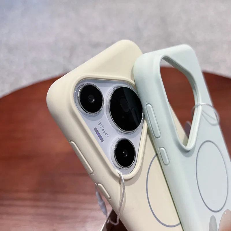 Colorful Liquid Silicone Magsafe Case For Huawei Pura 70 Pro Plus P70 Magnetic Wireless Charging Shockproof Cover