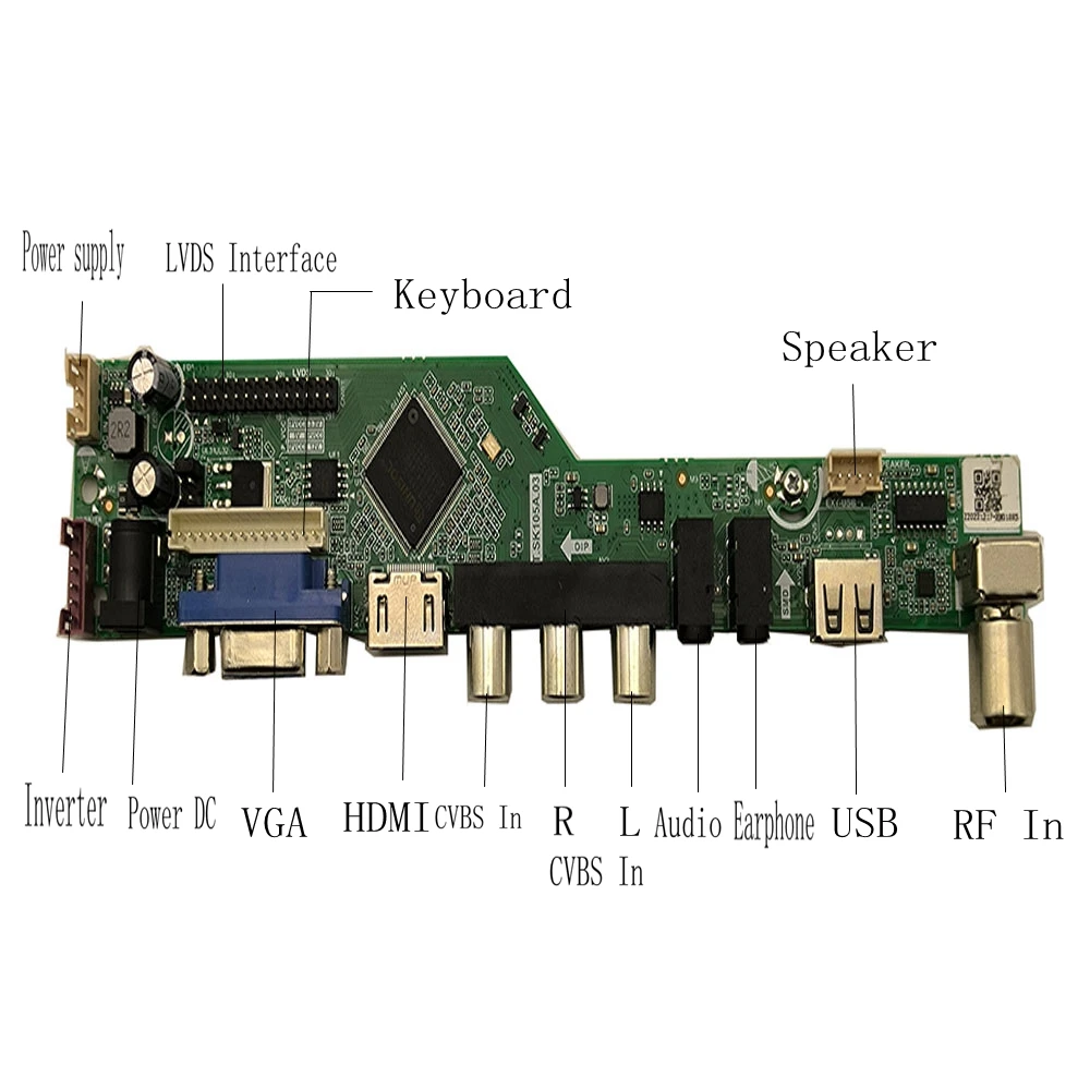 ชุดสินค้าใหม่ M215HW02 V0/V1 M215HW03/M215HW01 vb/ M215HGE-L10 T215HVN01.0 TV + HDMI + VGA + AV + USB กระดานควบคุมจอ LCD LED