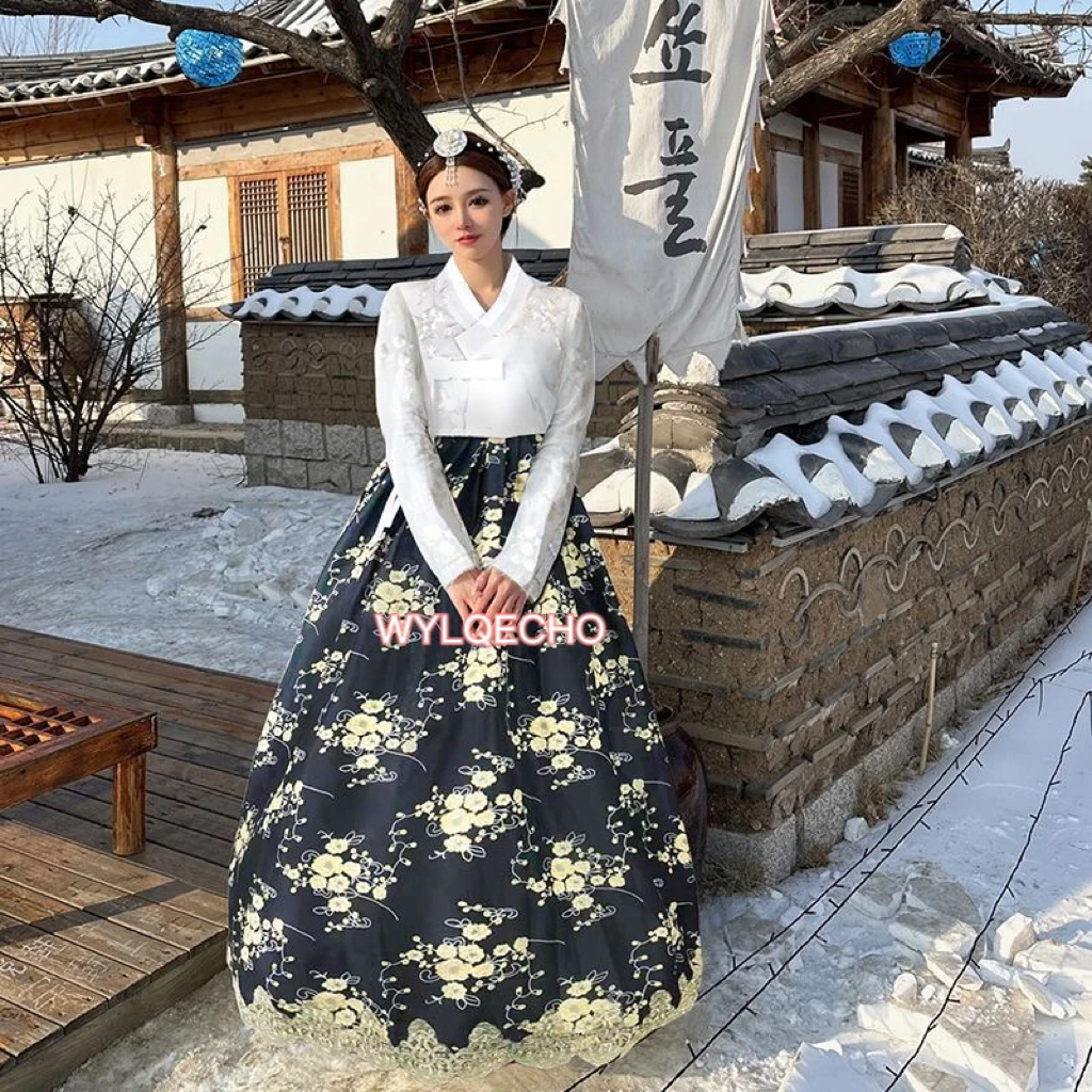 여성 전통 한국 의상 한복 드레스, 코트 국가 코스튬 한복, Mujer 댄스 코스프레 공연 웨딩 세트 