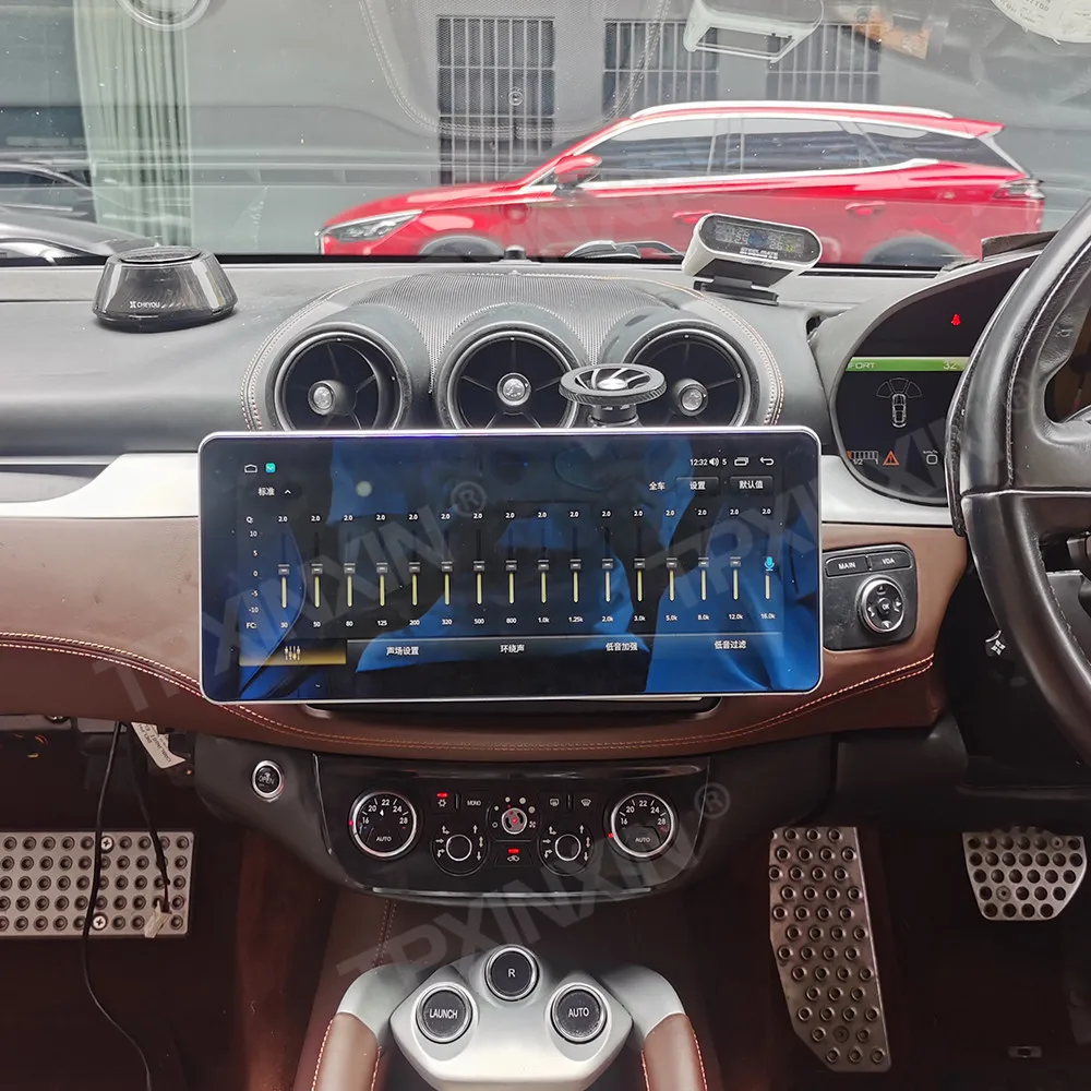 12.3 Inch Multimedia Player For Ferrari FF Car Radio Audio CarPlay right driving Android 15 GPS Navigation Head Unit Stereo Auto