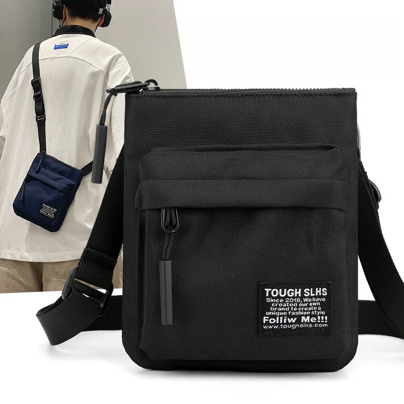 Petit sac à main en nylon durable pour homme, sac messager portable, sacs en poudre pour téléphone, haute qualité, mode initiée