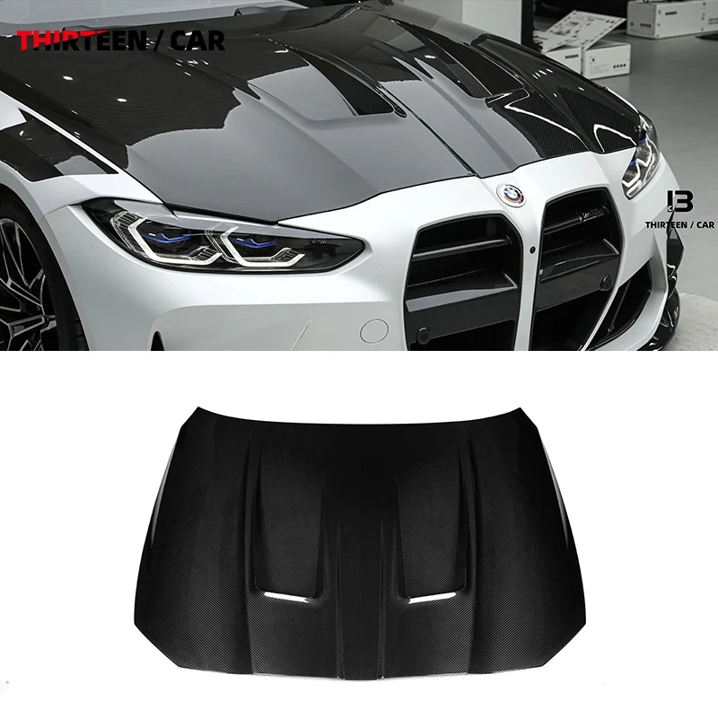 

Dry Carbon Fiber 2021+ M3 M4 Engine Cover for BMW M3 M4 Prepreg Carbon Fiber Engine Bonnet G80 G81 G82 G83 Front Hood