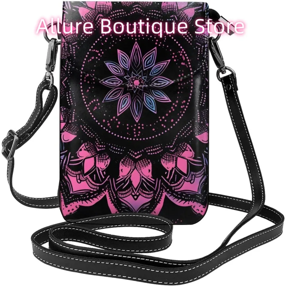 

Классическая женская сумка через плечо в этническом стиле в стиле бохо из искусственной кожи, маленькая дорожная сумка для мобильного телефона, легкий мини-кошелек для телефона, кошелек C