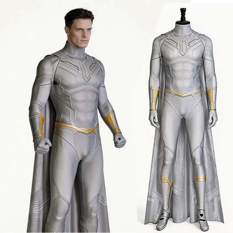 

Adult WandaVision White Vision Jumpsuit Men Superhero Halloween Cosplay Costume