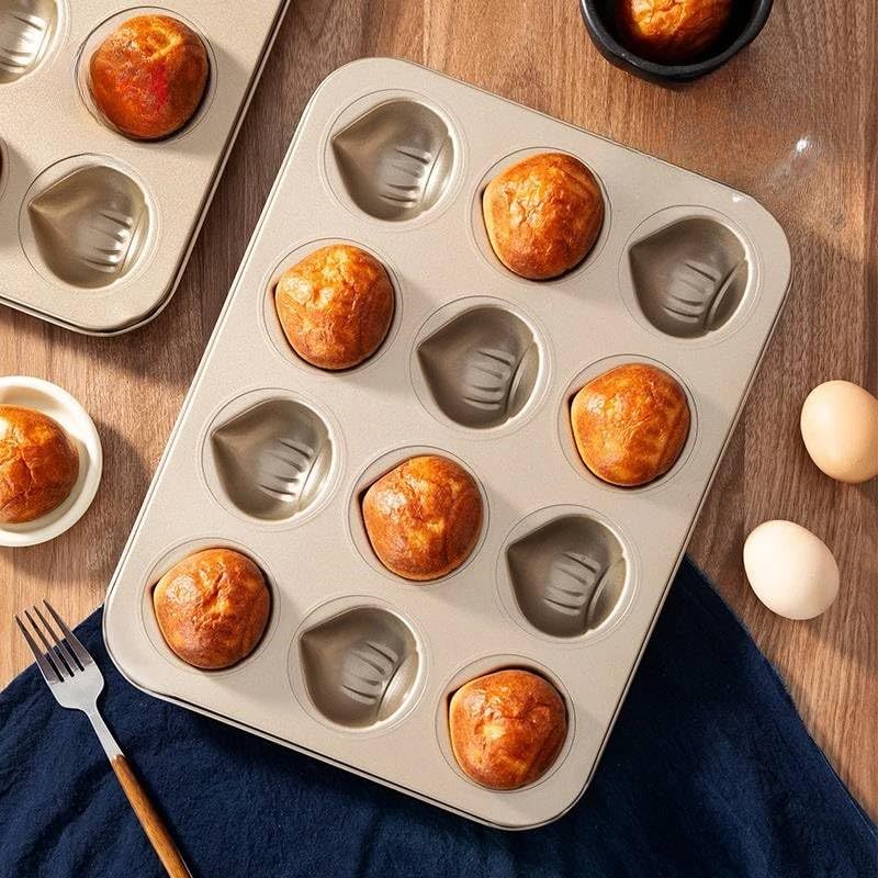  Creative Chestnut Shaped Carbon Steel Cake Baking Tray Mold Multi-Cavity Non-Stick Kitchen Baking Tool Perfect Housewarming 