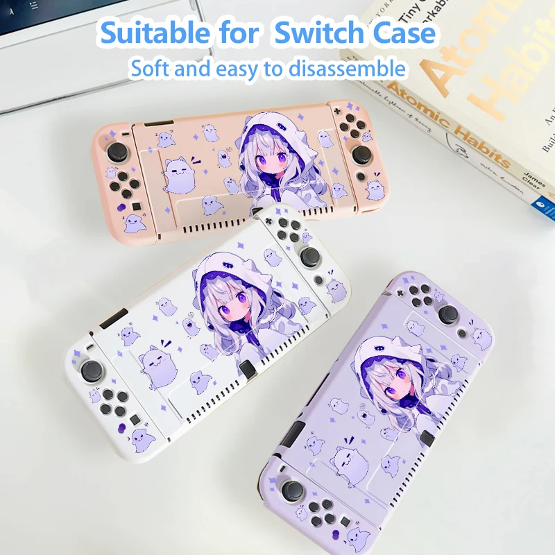 Printed protective case designed specifically for Switch NS/OLED,stylish console protector is scratch-resistant and drop-proof