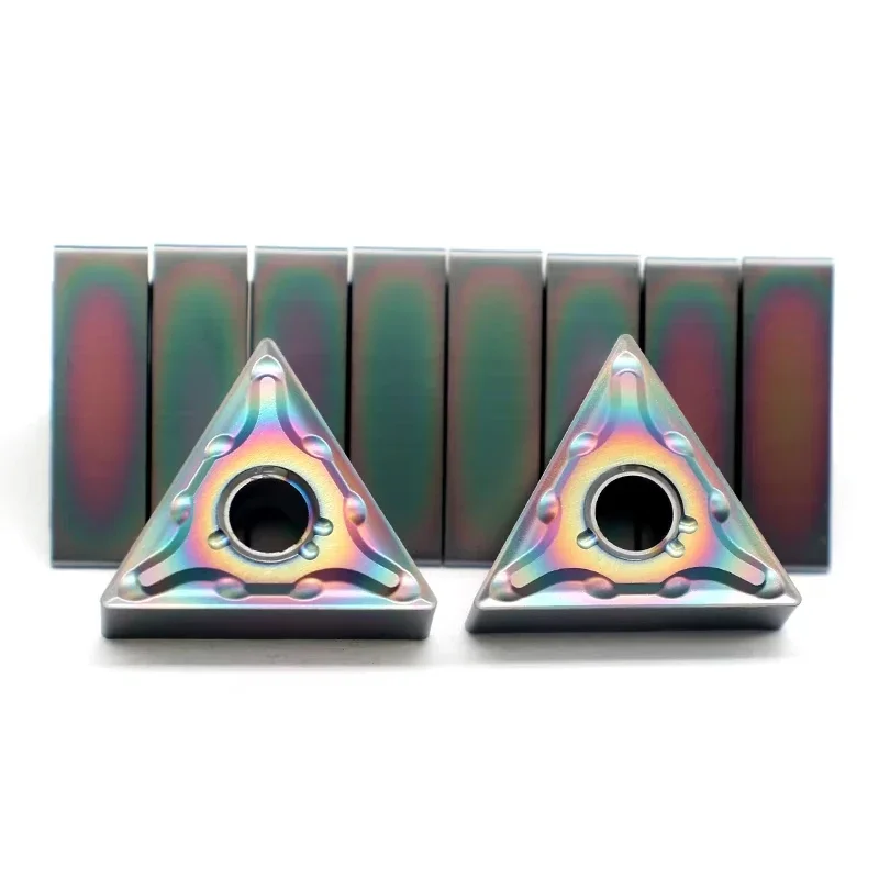 10 قطعة/صندوق TNMG160404/08 اللون المغلفة التصنيع باستخدام الحاسب الآلي إدراج خاص للفولاذ المقاوم للصدأ/الفولاذ المقسى/الصلب #4