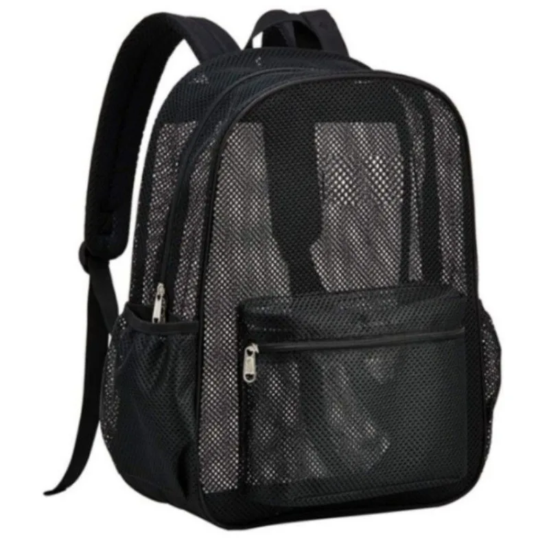 حقيبة ظهر نسائية شبكية قابلة للتنفس، حقيبة تخزين كاجوال مجوفة للسفر في الهواء الطلق
