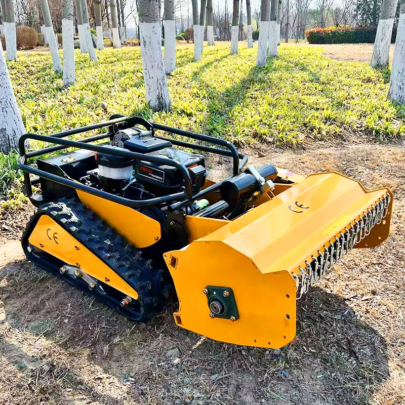 Cortacésped robótico al por mayor con diseño personalizado de China, cortacésped profesional modelo 700, cortacésped con Control remoto sobre orugas