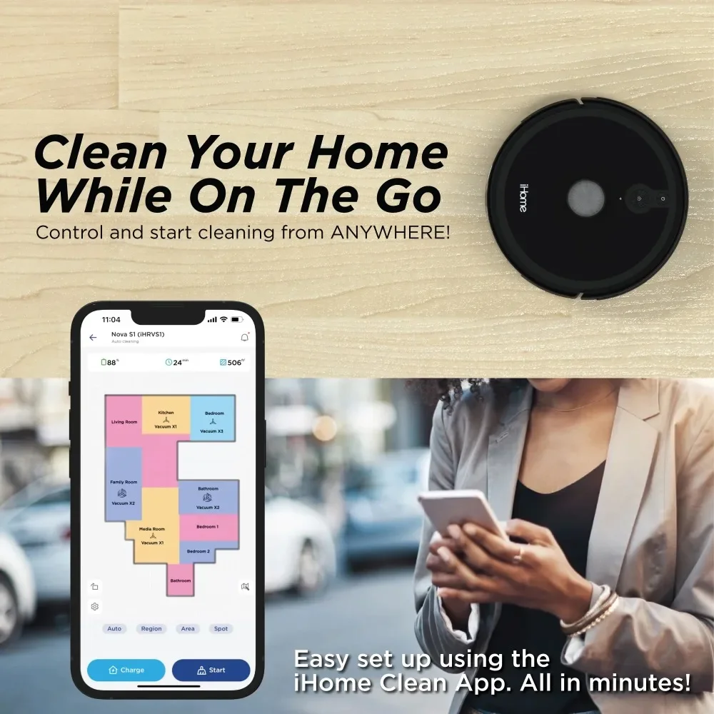 S1 Robot Vacuum with LIDAR Navigation, 150 Min Runtime, 2700pa Suction, New