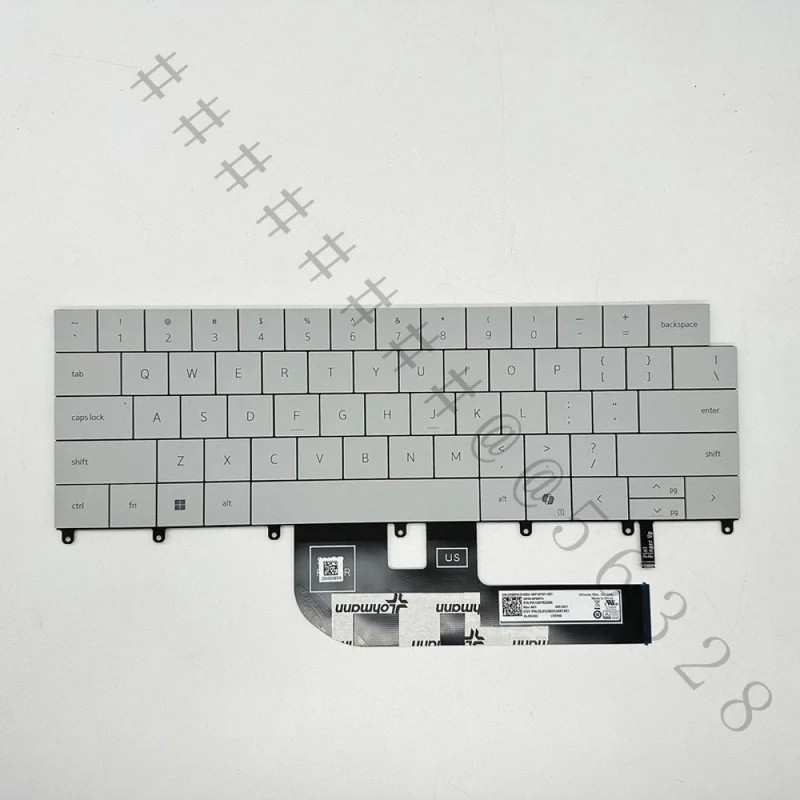 SSAA+0P66PH White US English Backlit Keyboard For Dell XPS 14 9440 Laptop Built‑in Keyboard Replacement Part