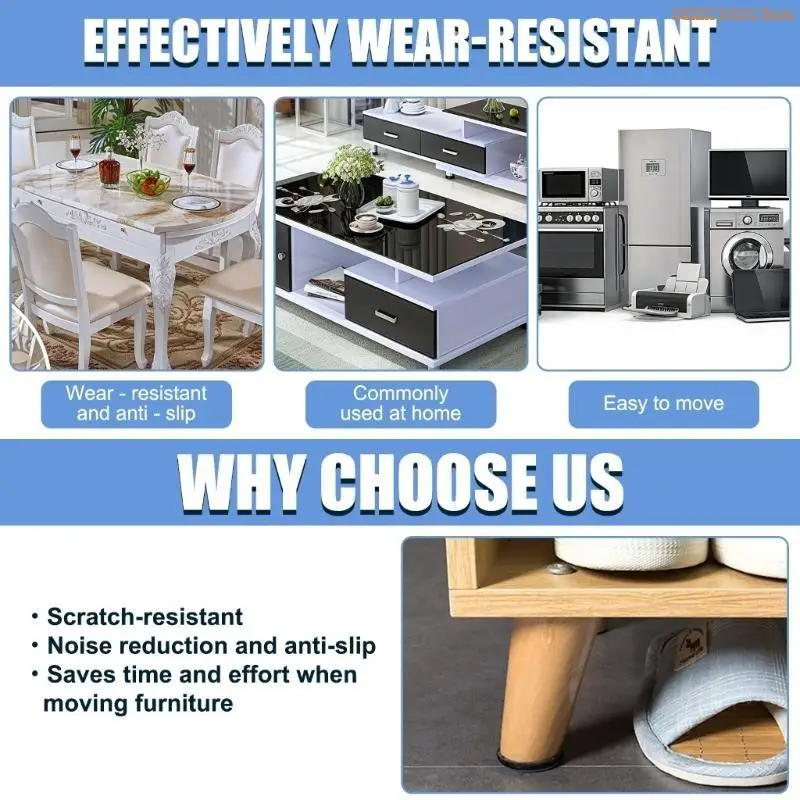 K1AE Coated Not Skid Furniture Pad Strong Noise Without Pad 20pcs