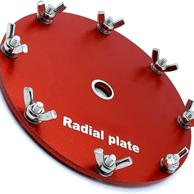 Radial Plate Compatible with JPC-12 PAC-12 Pneumatic Sander, Aluminum Alloy Base Plate
