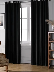 80% Blackout Curtins For Livingroom Bedroom Curtain Full Light Blocking Drapes With Black Backing Thermal Insulated High Shading