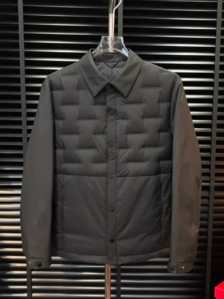 

High Quali Men's down Jaet Stand Collar Comfortable Autumn Winter Faionable Versatile Premium Feel Stand Fit Outerwear