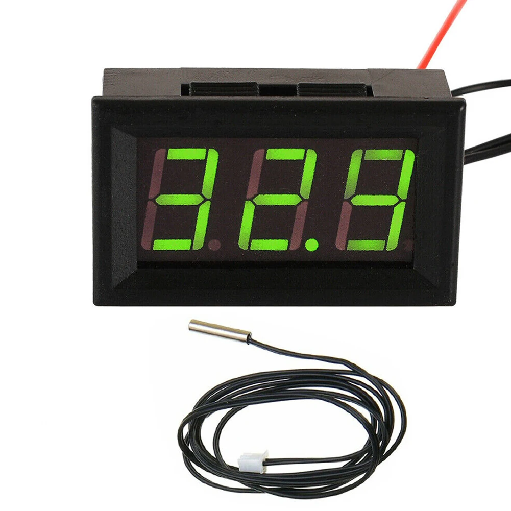 12V LED-Digitalsonde -50 ~ 110 ° C-Detektor, elektronische Temperatur, 0,5 Sekunden Rate, digitale Thermometersteuerung für Aquarien