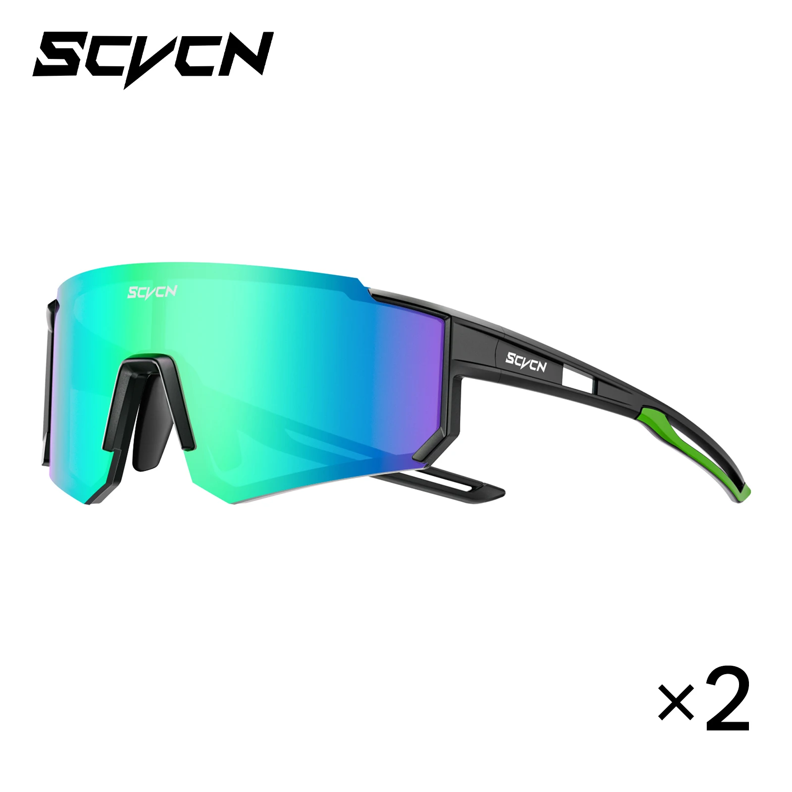 8er-Pack SCVCN Outdoor-Radsportbrillen MTB Rennrad-Brillen Sport-Bergsteigerbrillen für Männer und Frauen Fahrrad-Sonnenbrillen UV400-Schutz