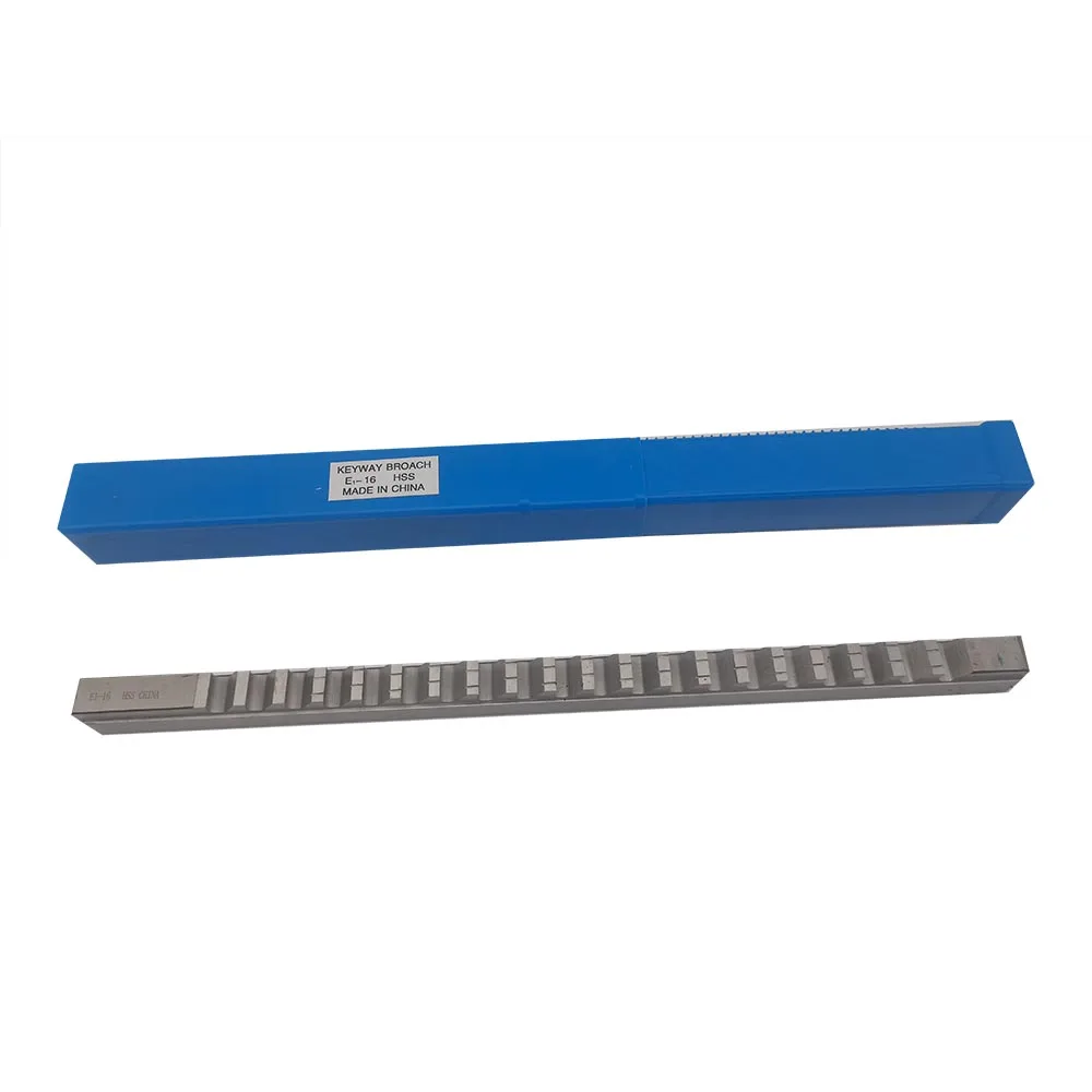 Push-Type Keyway Broach 16มม.E ขนาดเมตริก Broaches เจาะเครื่องมือสำหรับ CNC Router เครื่องมือสำหรับ CNC Router โลหะ