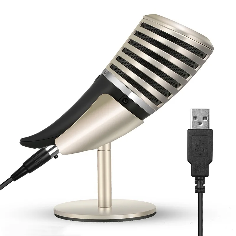 

Capacitive USB Computer Microphone SF-700B Horn Microphone Wired Live