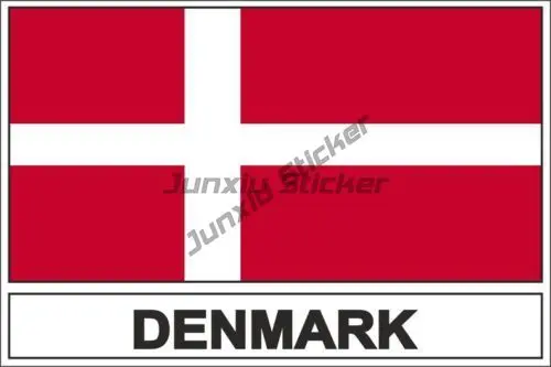 الدنمارك البيضاوي العلم ملصقات الفينيل ألبورغ كوبنهاغن مدينة الدنماركية ختم السفر عطلة العالم مركبة ملصق مائي المضادة للخدش الخارجي #3