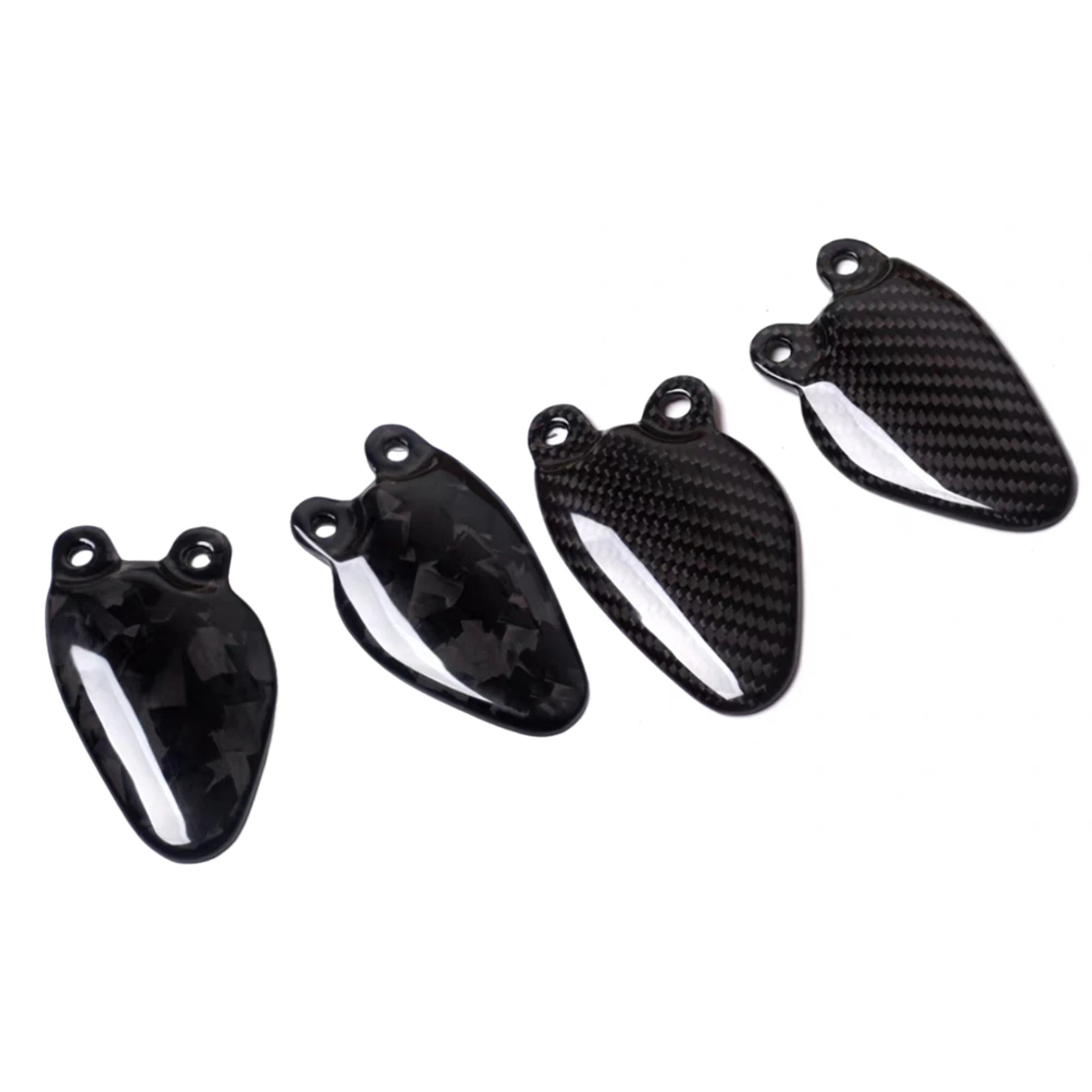 Motorcycle Carbon Fiber Foot Lever Pedal Heel Guard Cover Plate Footrest Rest Fairing For Triumph Rocket 3 Rocket3 GT 2020-2024 view 3