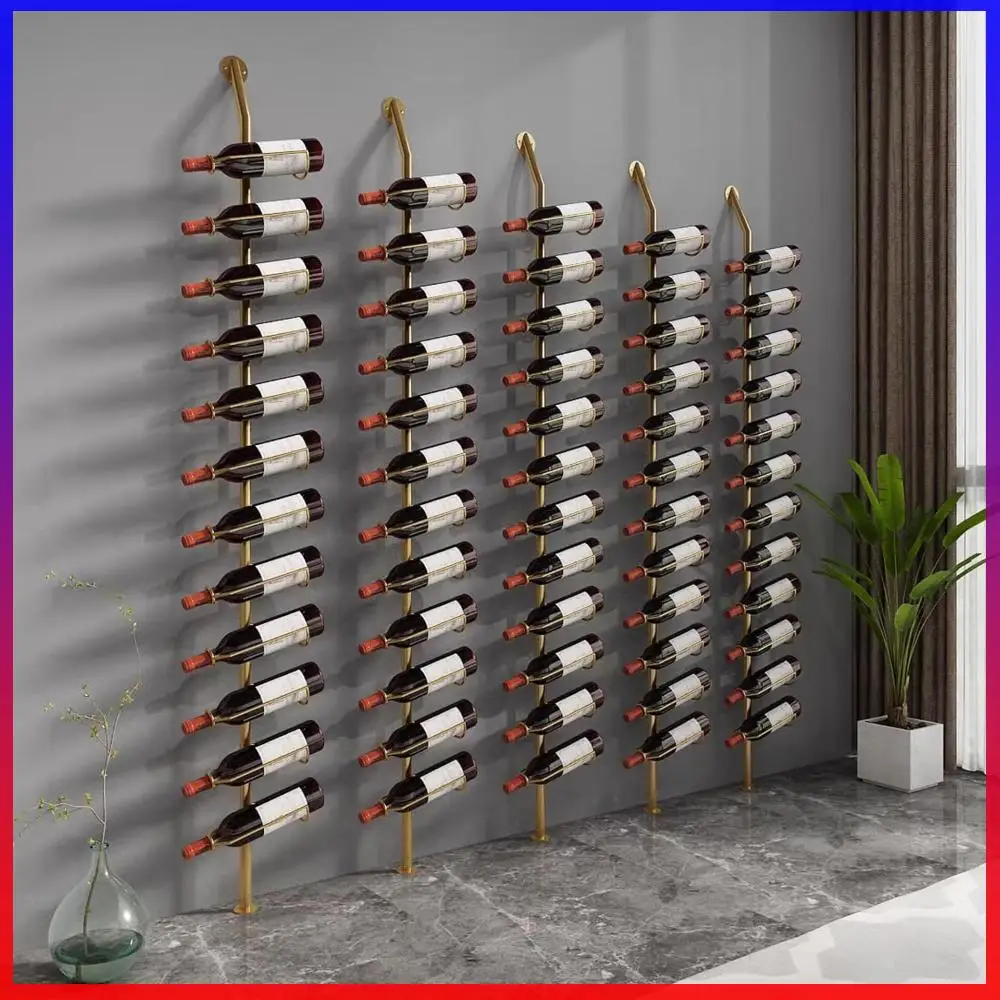 

10 Pack Freestanding Floor Metal Wine Rack for 120 Bottles Wine Display Storage Shelves for Kitchen Pantry Dining Room Bar