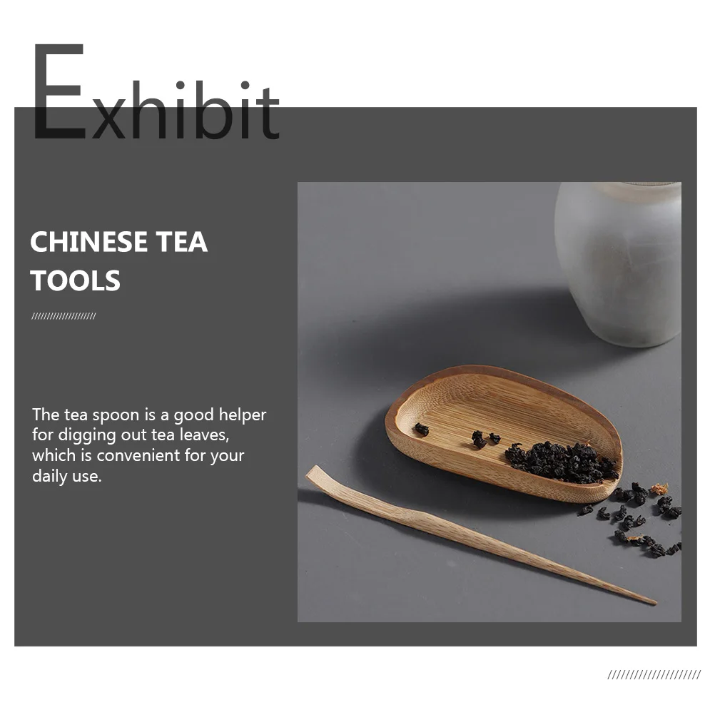 

1 set Tea Ceremony Accessories Set Bamboo Retro Dustpan Kung Fu Tea Set Gift Friends Family Teahouse Home Office Restaurant Use