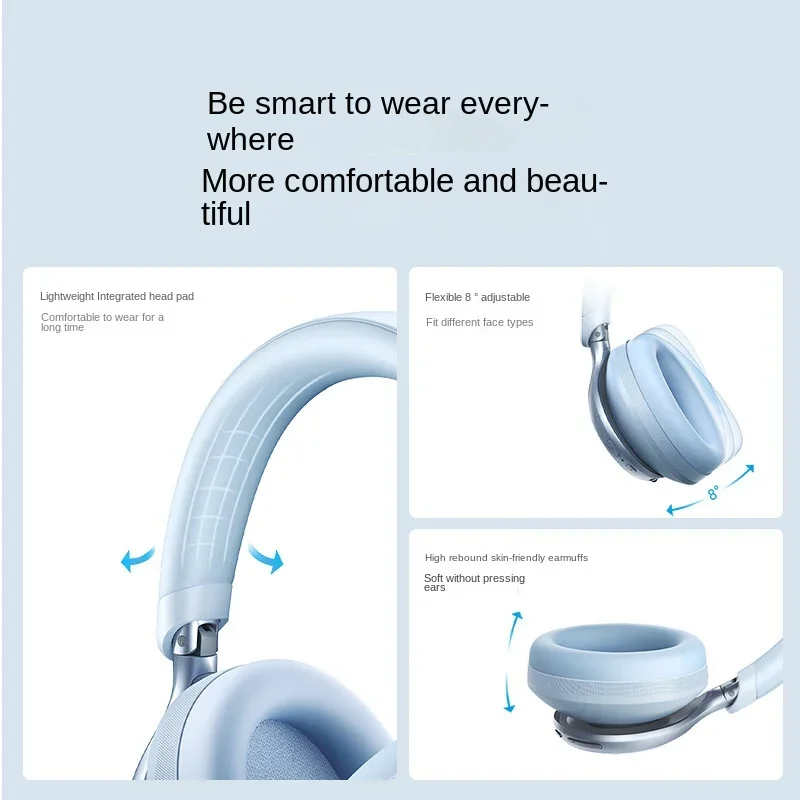 سماعات Anker SoundCore Space One /Hires/LDAC/Bluetooth اللاسلكية النشطة لتقليل الضوضاء