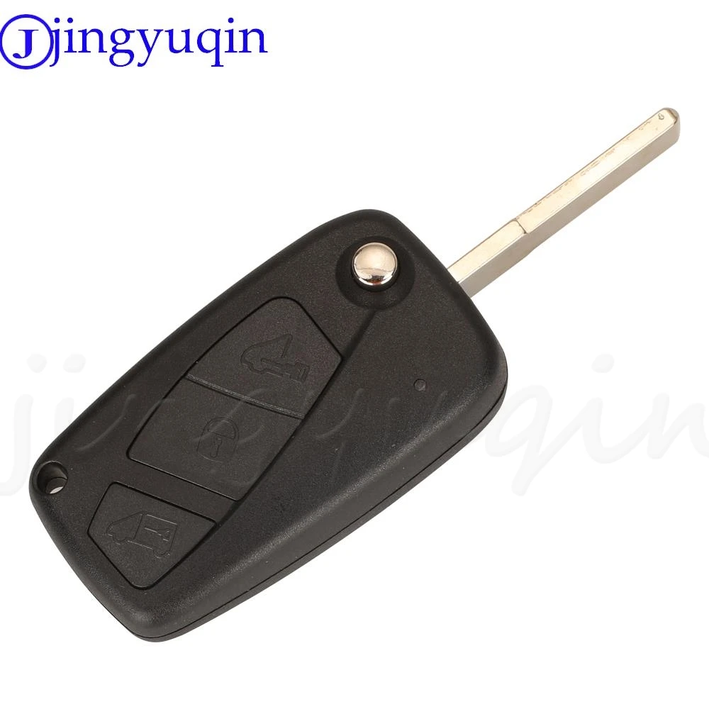 jingyuqin Flip Remote Car Key Fob 433MHZ ID48 Chip For Fiat Ducato Stilo Citroen Relay Peugeot Boxer Lancia With SIP22 Blade