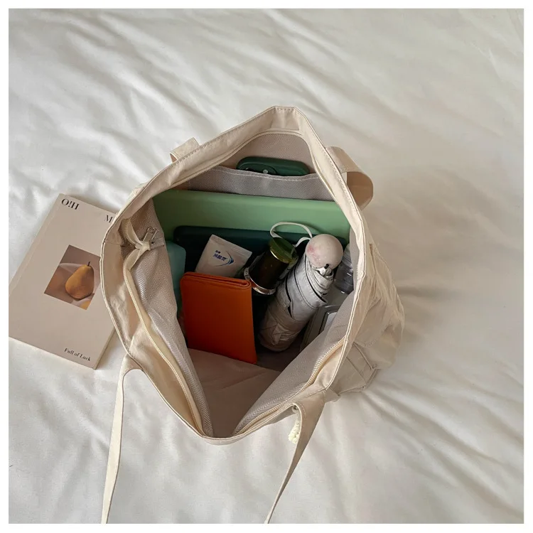Neue modische Nylon-Schultertasche, große Kapazität, leichte, lässige Alltagstasche, Umhängetasche für Damen – Detail 19