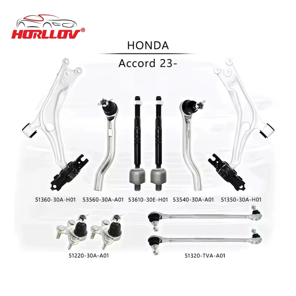 

Auto Parts Suspension Front Control Arm Kit for Honda Accord 23- OE 51220-30A-A01 51320-RVA-A01 51350-30A-H01 53540-30A-H01
