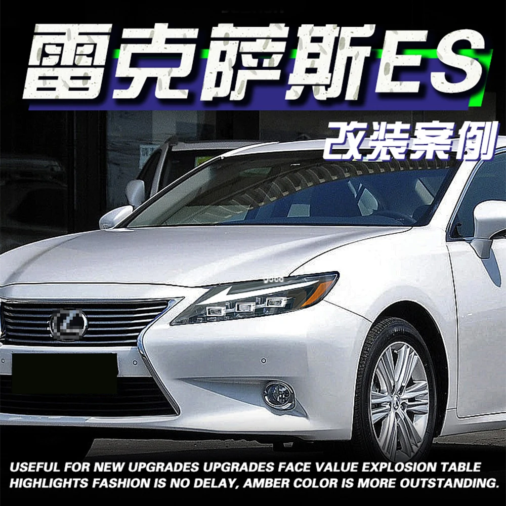 

Для Lexus ES 200 260 300 2013-2014 светодиодные автоматические фары в сборе, обновление высокого качества, динамические 3 линзы проектора, аксессуары для инструментов