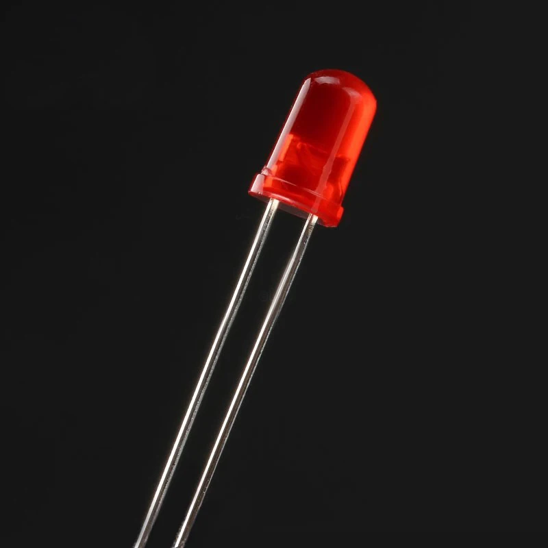 (1000PCS) 5MM/F5 straight plug round head LED lamp beads red LED