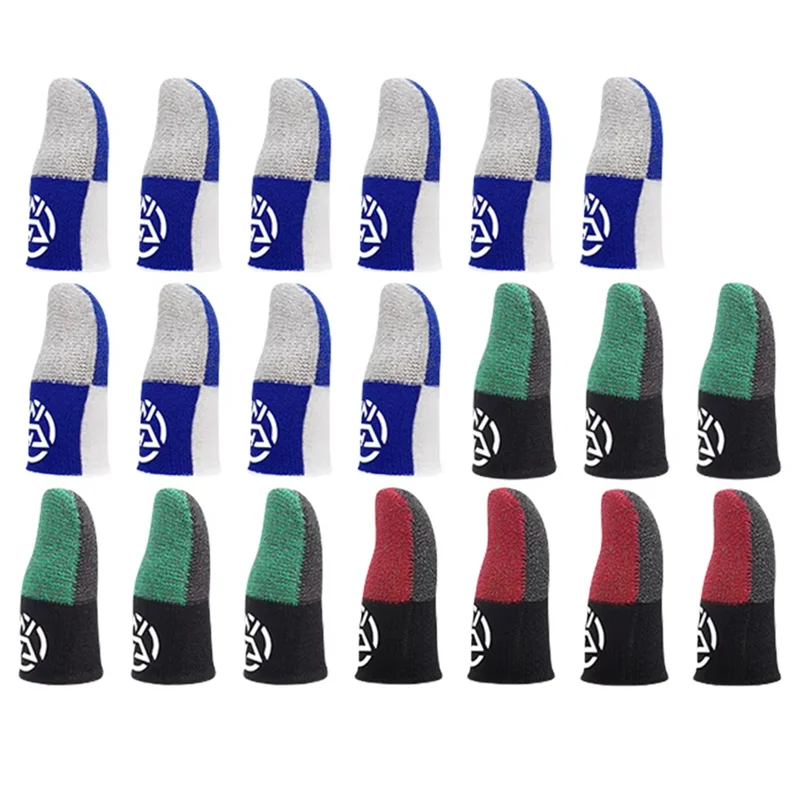 

Противоскользящие чехлы для мобильных игр PUBG, 20 шт., дышащие защитные чехлы для большого пальца, дышащие рукава для пальцев, перчатки для геймеров