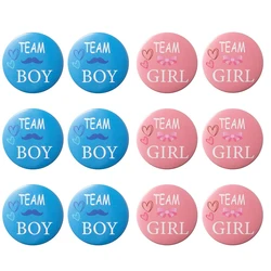 Team Girl Team Boy Button Pin Gender Reveal Button Pin Baby Shower Pink Blue Button Pin for Party Favors Gender Reveal Party