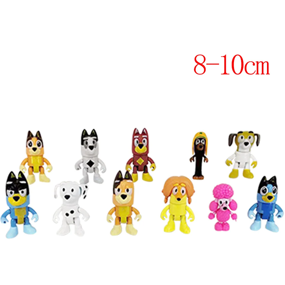 Anime bluey Blind Box figures Mystery Box game Doll Figure PVC model Toys desktop Decorative Kids birthday Christmas Gifts