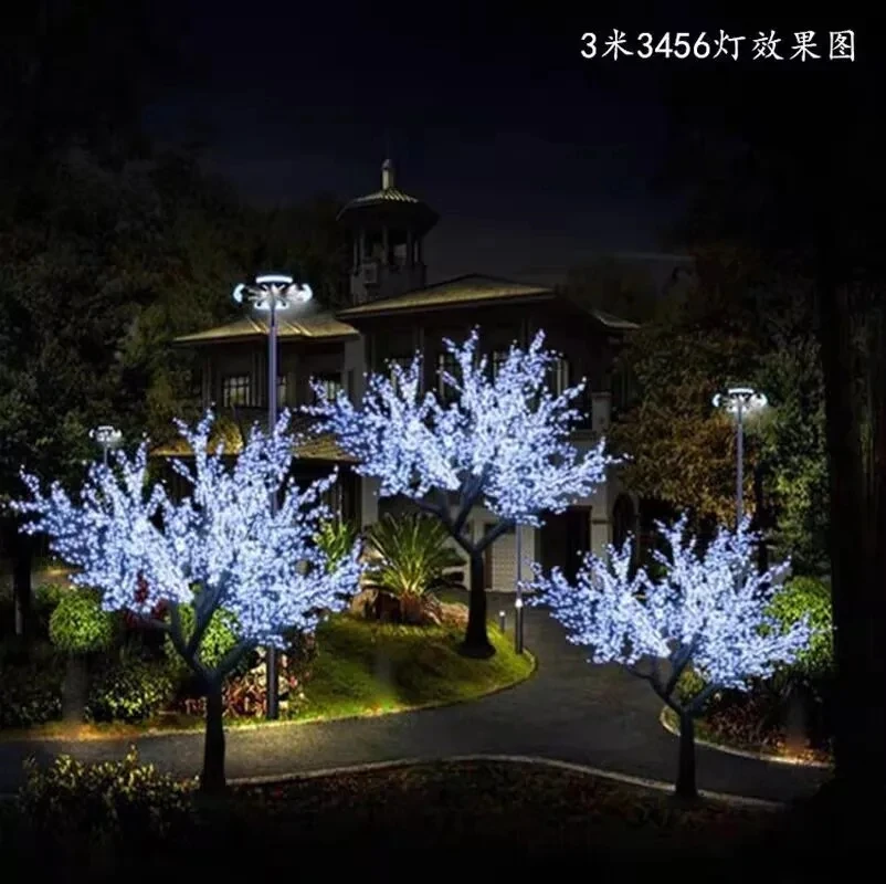 LED Cherry Blossom Tree Light 3240pcs LED Bulbs 3m Height 110 220V/AC Seven Colors For Option