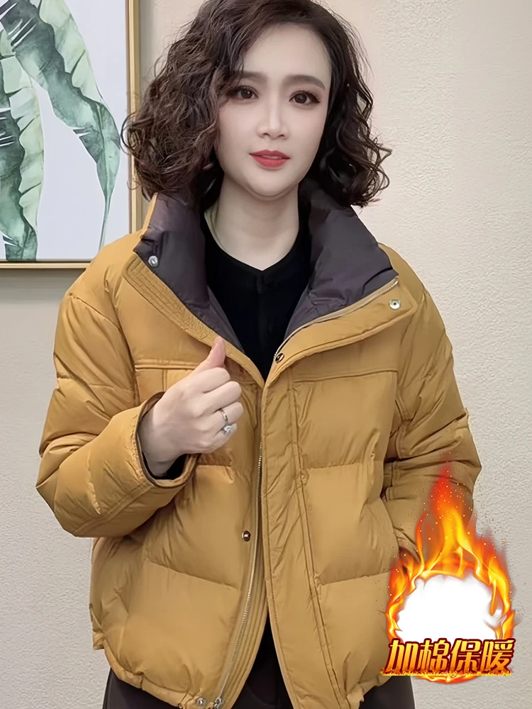 

Женская утепленная хлопковая куртка с воротником-стойкой, уникальная и красивая, для зимы