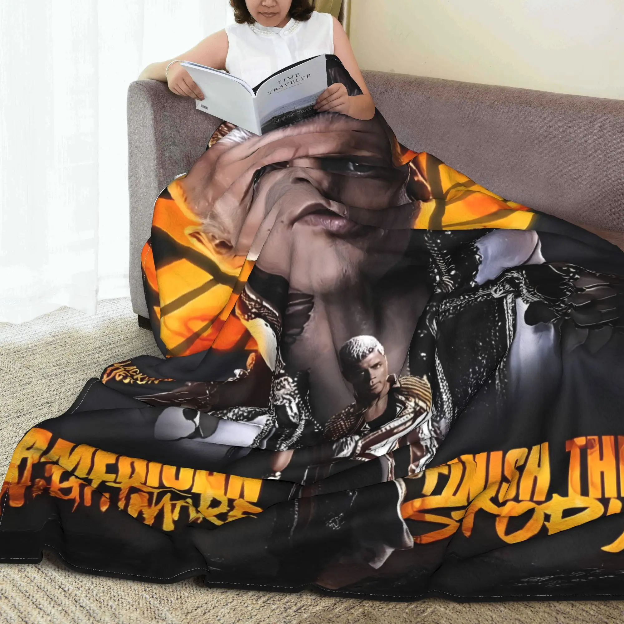 كودي رودس المصارعة بطانية قطيفة الطلاب الفانيلا رمي بطانية للأريكة السرير تصميم ناعم جودة المفرش هدية