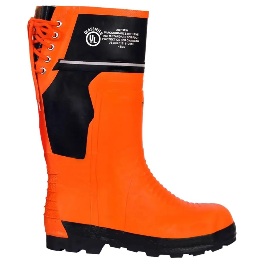 

Ультрагибкие ботинки для бензопилы класса 2, защитная обувь со стальным носком для мужчин со стальным носком и нескользящей подошвой